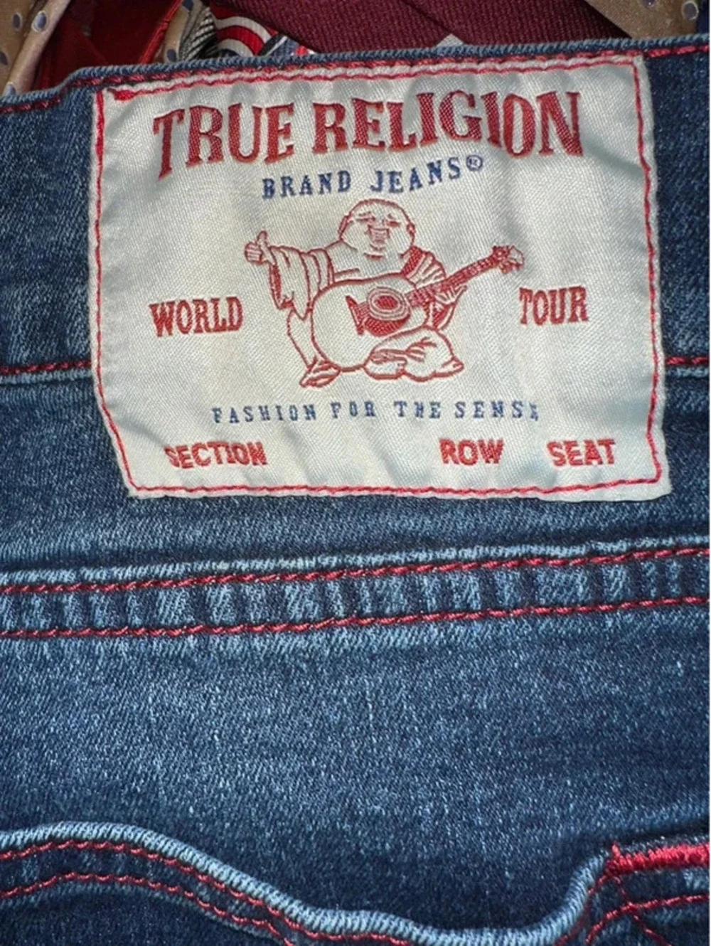 True Religion Ricky Relaxed Straight Jeans 34